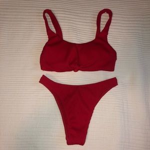 Red Bikini Set